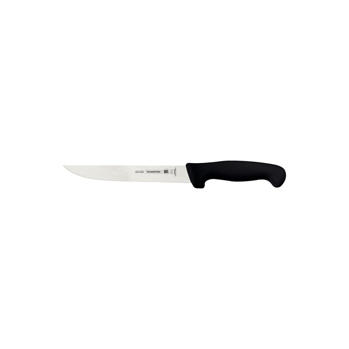 Tramontina Professional Boning Knife with Stainless-Steel Blade and Black Polypropylene Handle 7"