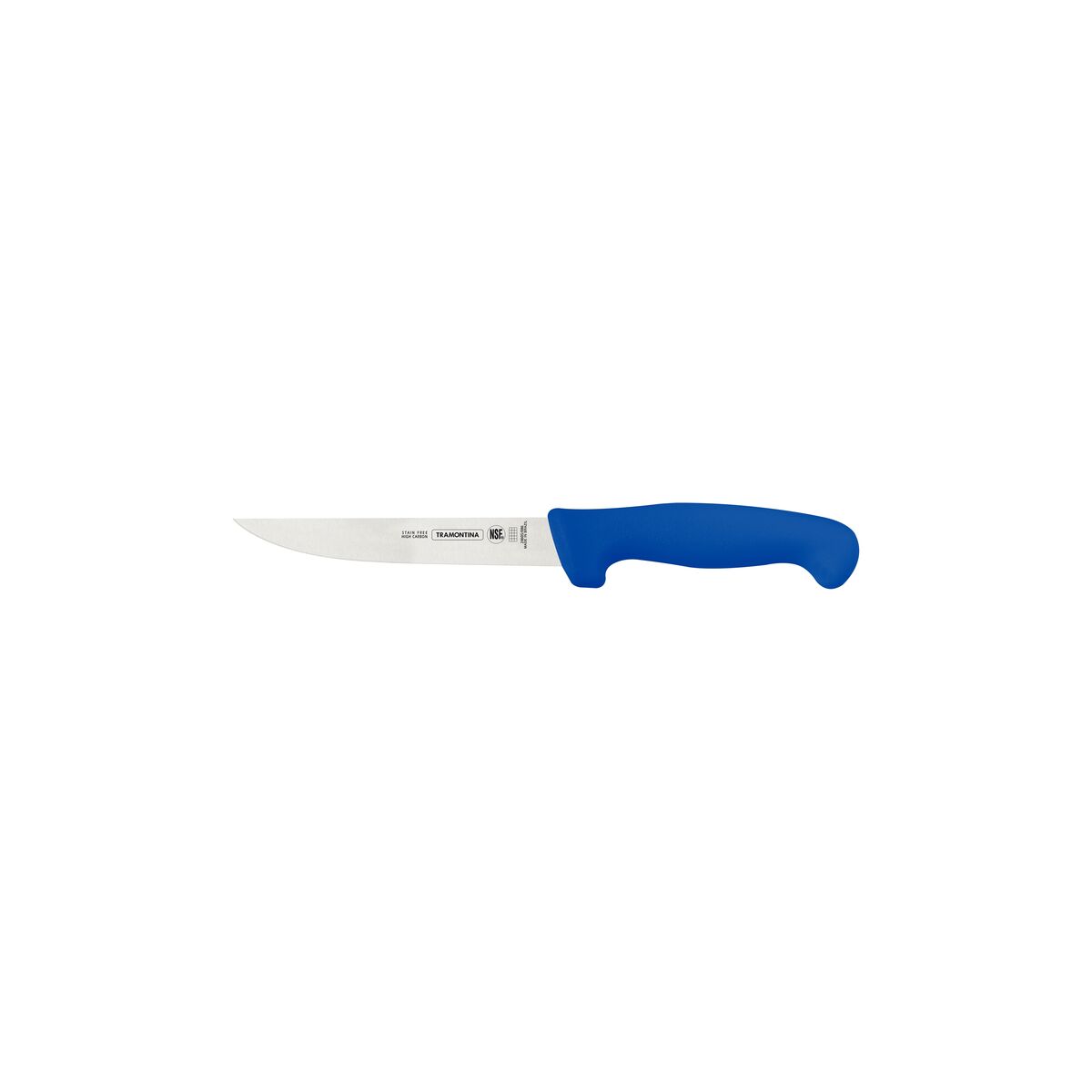 Tramontina Professional Boning Knife with Stainless-Steel Blade and Blue Polypropylene Handle 6"