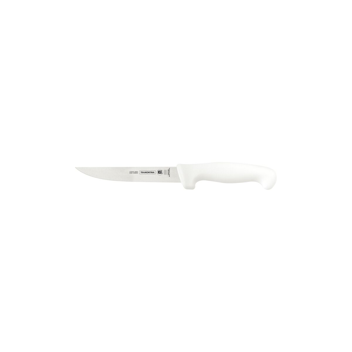 Tramontina Professional Boning Knife with Stainless-Steel Blade and White Polypropylene Handle 6"