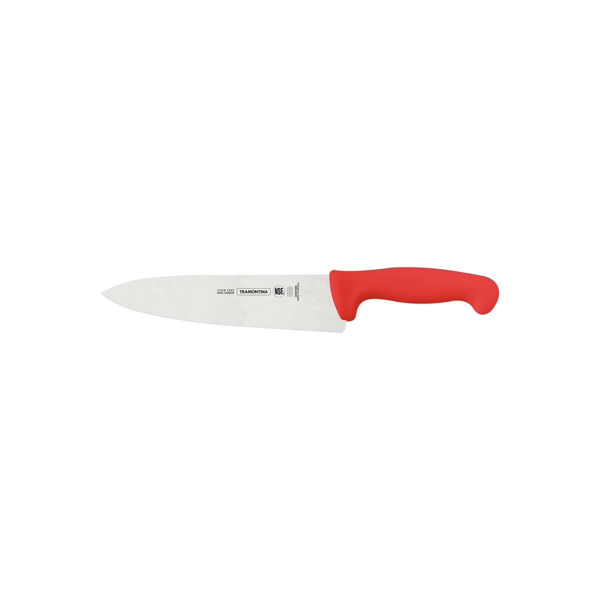 Tramontina Professional 8" Meat Knife with Stainless-Steel Blade and Red Polypropylene Handle