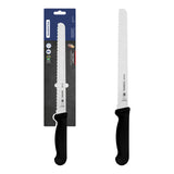 Tramontina Professional 10" Knife for Cold Cuts with Stainless-Steel Blade and Black Polypropylene Handle