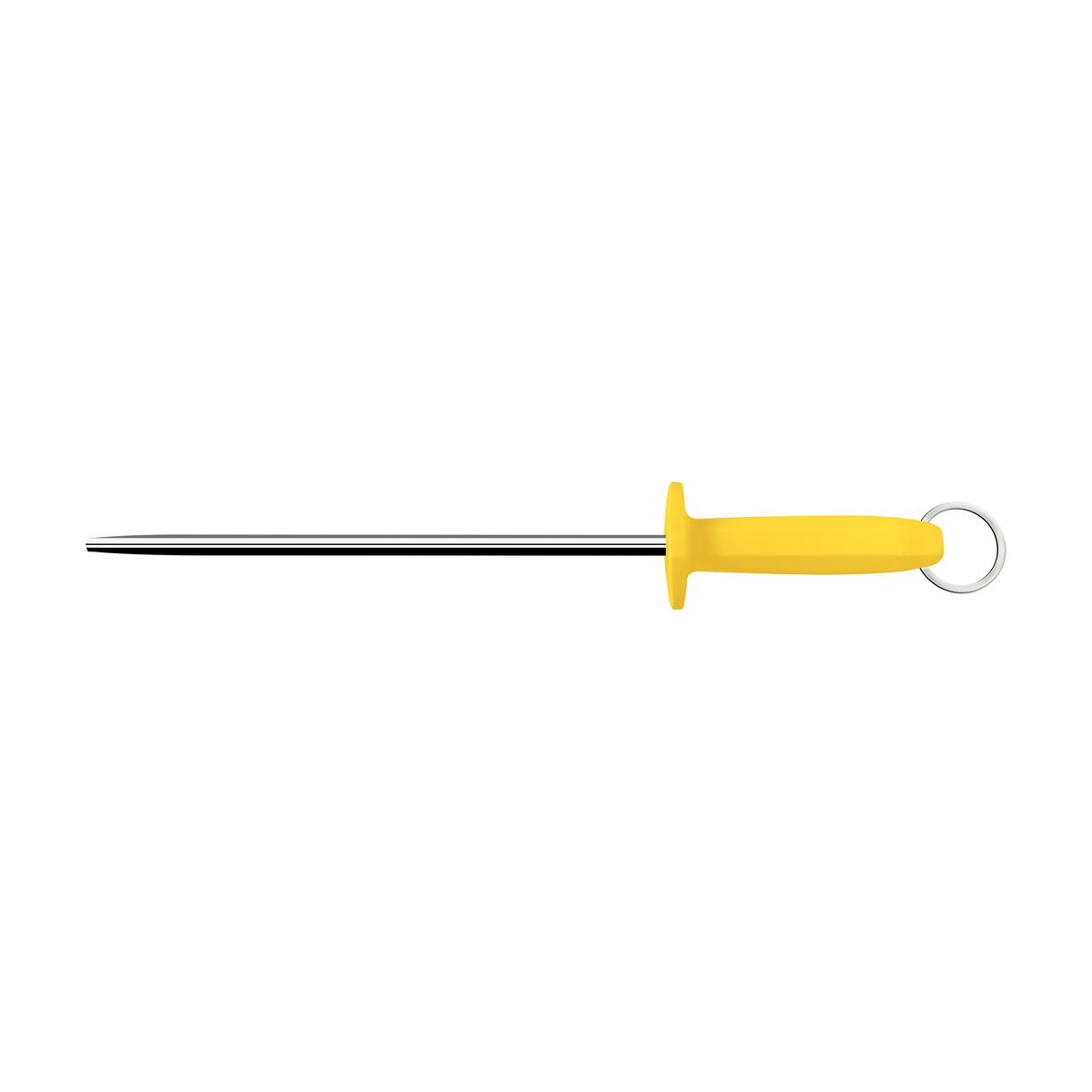 Tramontina Professional 12 Inches Smooth Shapener with Carbon Steel Rod and Yellow Polypropylene Handle