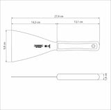 Tramontina Professional Bench Scraper with Stainless-Steel Blade and White Polypropylene Handle 5x4"
