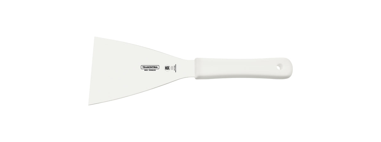 Tramontina Professional Bench Scraper with Stainless-Steel Blade and White Polypropylene Handle 5x4"