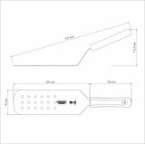 Tramontina Professional Master Frying Spatula with Stainless Steel Blade and White Polypropylene Handle 9x3"