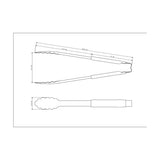 Tramontina Utilitá Multi-Purpose Tongs with Stainless-Steel Blade with Handle Rubber Covering Gray, 30 cm