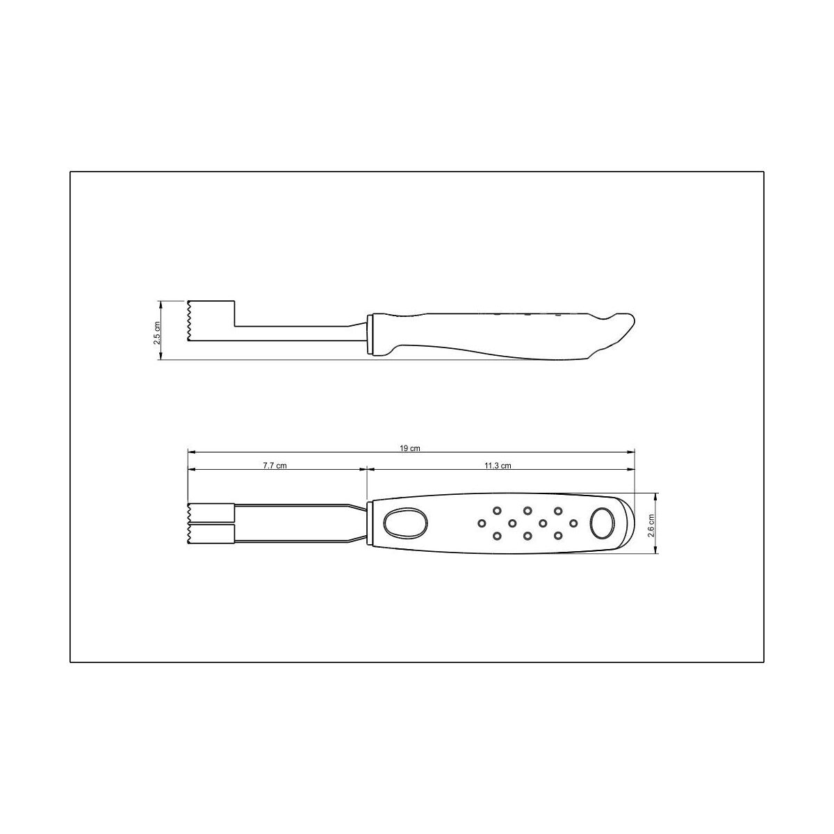 Tramontina Utilitá Stainless-Steel Corer with Black Polypropylene Handle