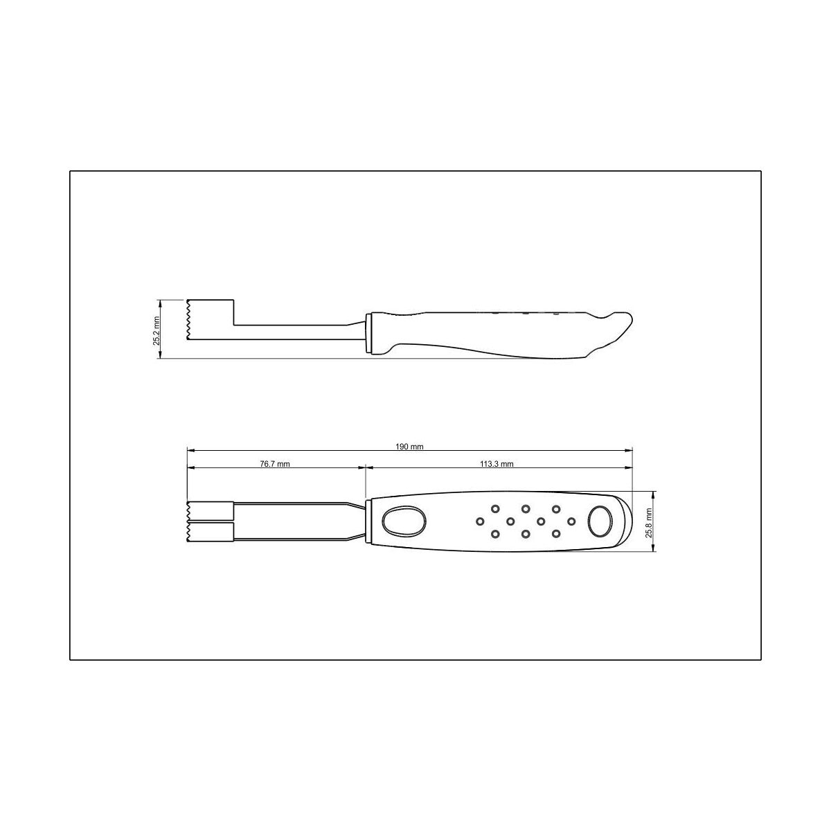 Tramontina Utilitá Stainless-Steel Corer with Black Polypropylene Handle