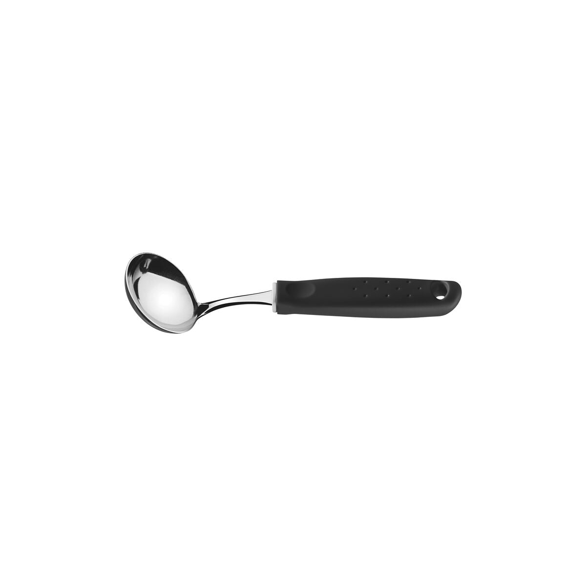 Tramontina Utilita Stainless Steel Sauce Ladle with Black Polypropylene Handle
