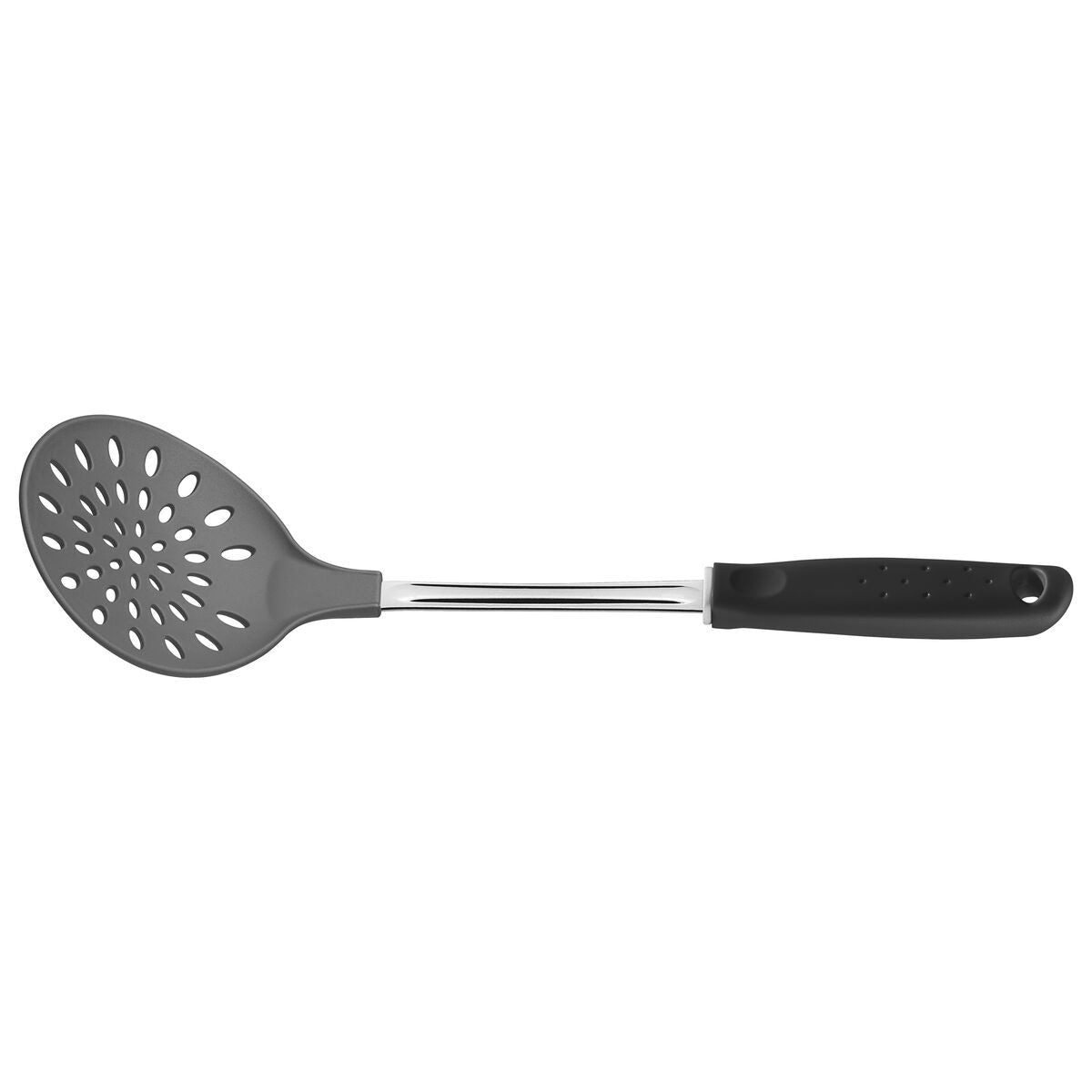 Tramontina Utilita Gray Nylon Skimmer with Stainless Steel Shank and Black Polypropylene Handle