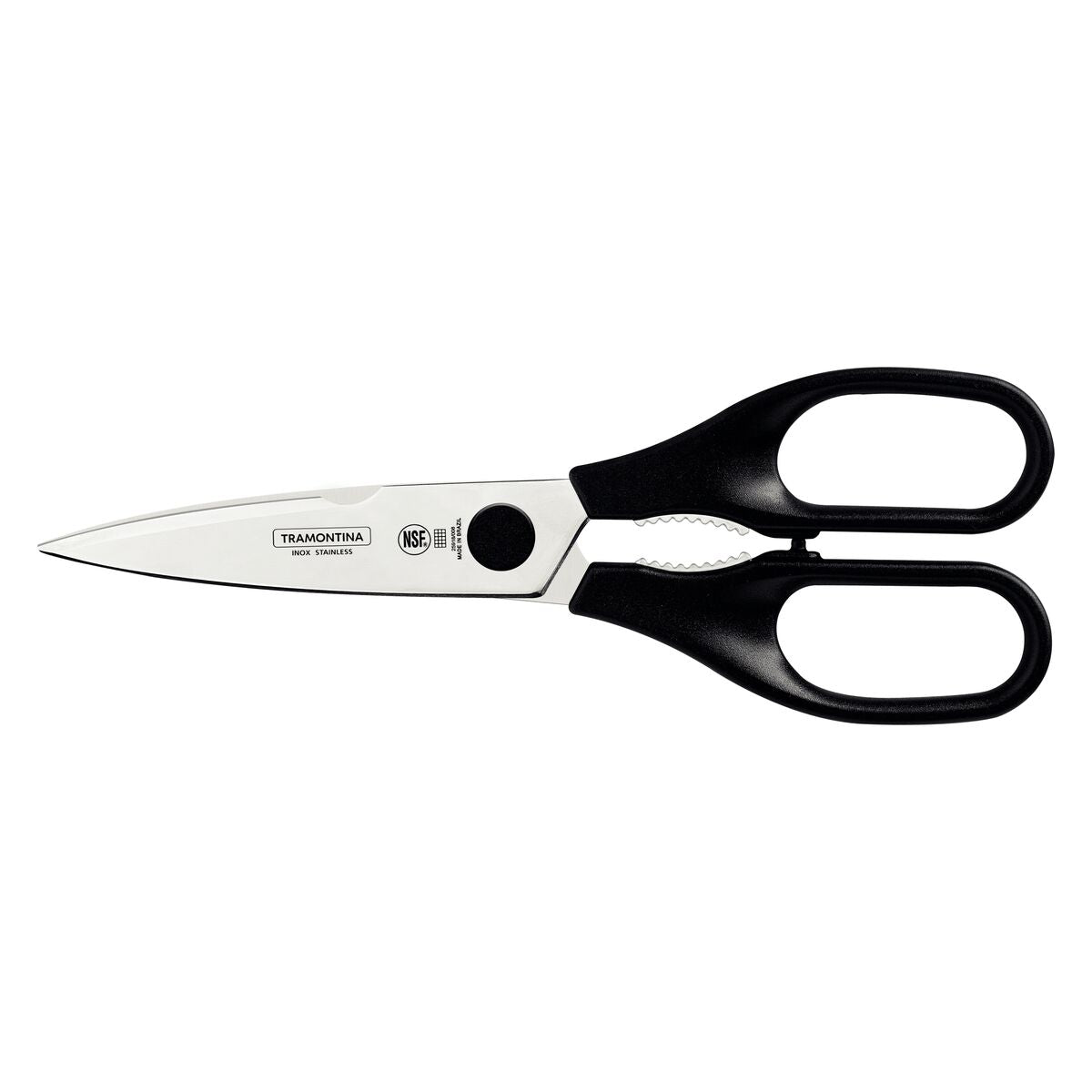 Tramontina Supercort 8" Multipurpose Scissors with Stainless-Steel Blade and Black Polypropylene Handle