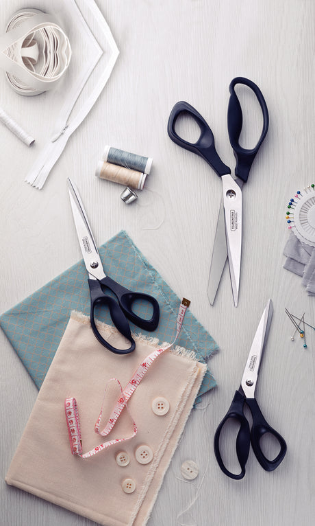 Tramontina Sewing Scissors with Stainless-Steel Blades and Onyx Polypropylene Handle, 8"