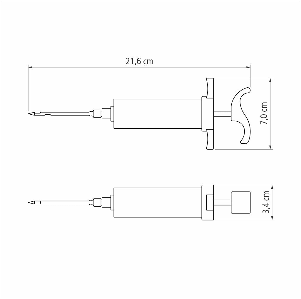 Tramontina 30 ml acrylic/polypropylene and stainless steel marinade injector