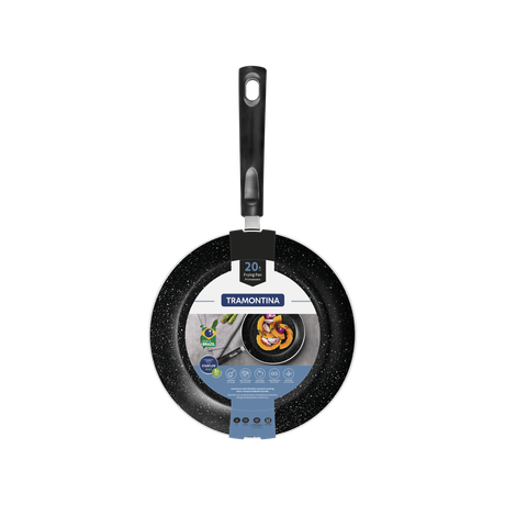 Tramontina Blue Aluminum Frying Pan with Interior and Exterior Starflon Max Coating 20 cm 0.8 L