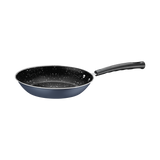Tramontina Aluminum Frying Pan with Interior and Exterior Starflon Max Nonstick Coating and Bakelite Handle 24 cm 1.2 L Blue