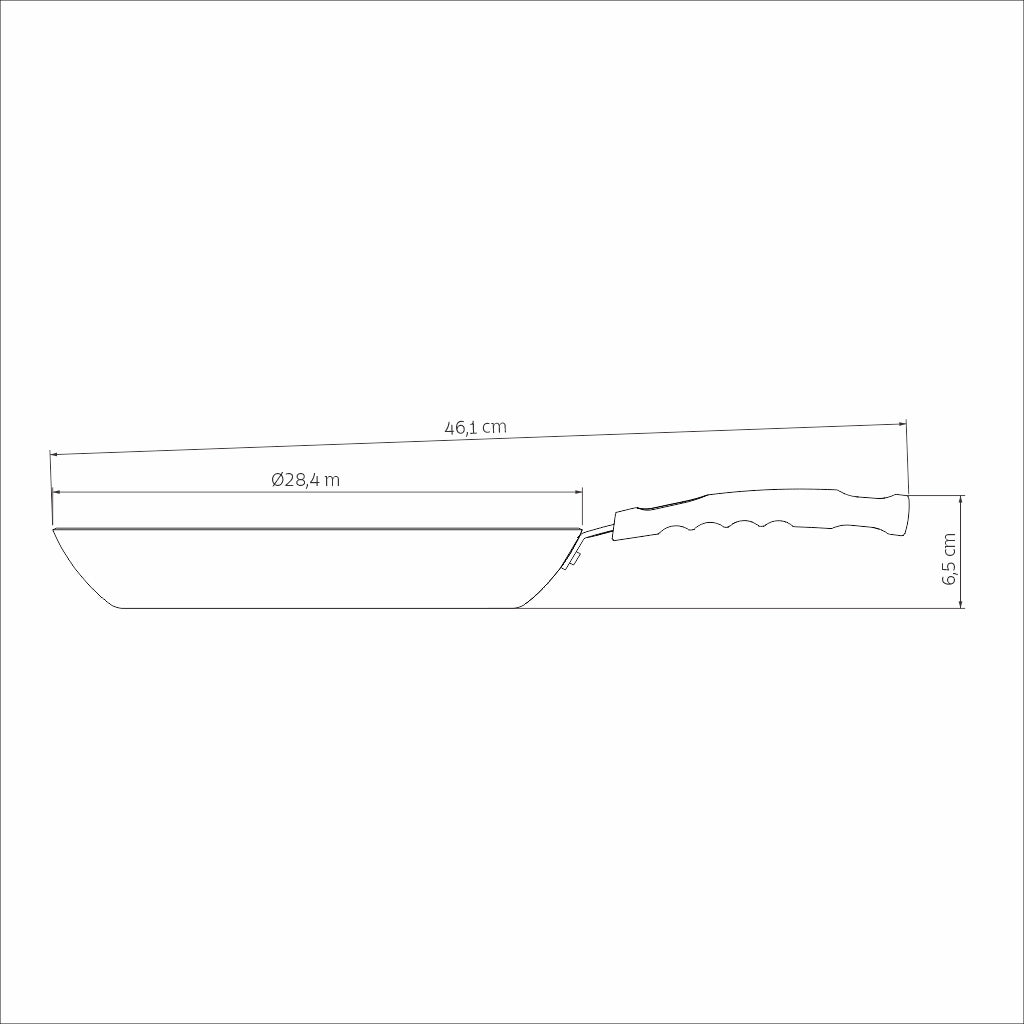 Tramontina Blue Aluminum Frying Pan with Interior and Exterior Starflon Max Nonstick Coating 28 cm 2 L
