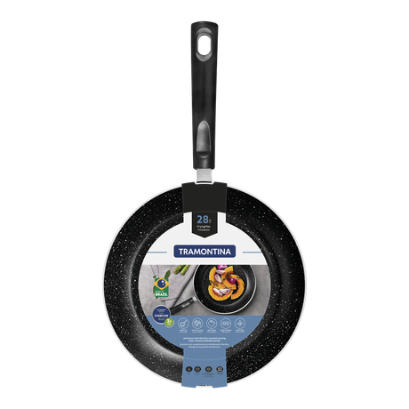 Tramontina Blue Aluminum Frying Pan with Interior and Exterior Starflon Max Nonstick Coating 28 cm 2 L