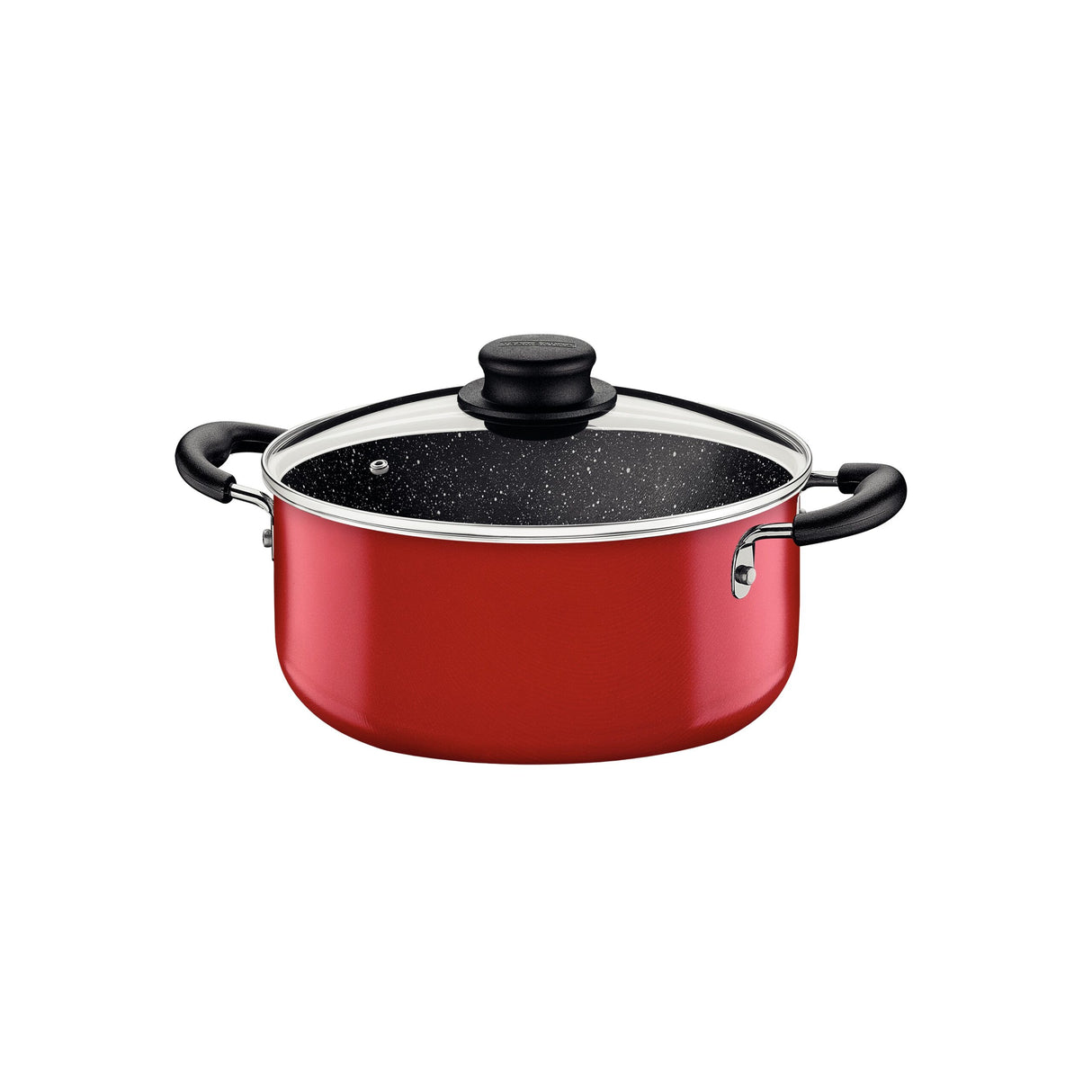 Tramontina 9 Pieces Red Aluminum Cookware Set with Interior and Exterior Starflon Max Nonstick Coating