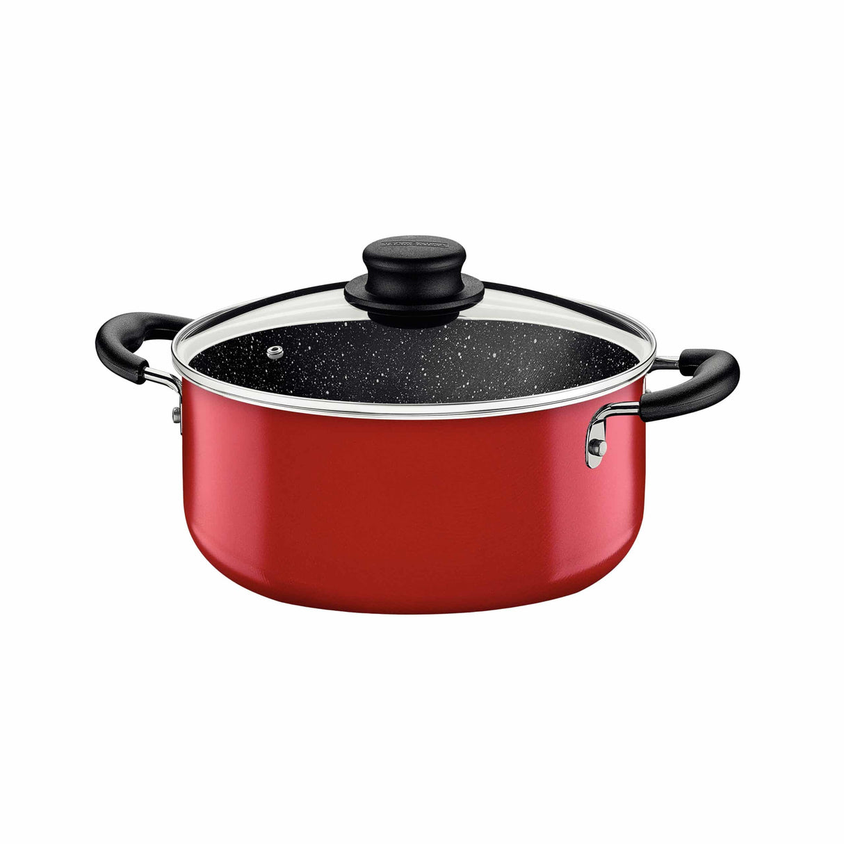 Tramontina 9 Pieces Red Aluminum Cookware Set with Interior and Exterior Starflon Max Nonstick Coating