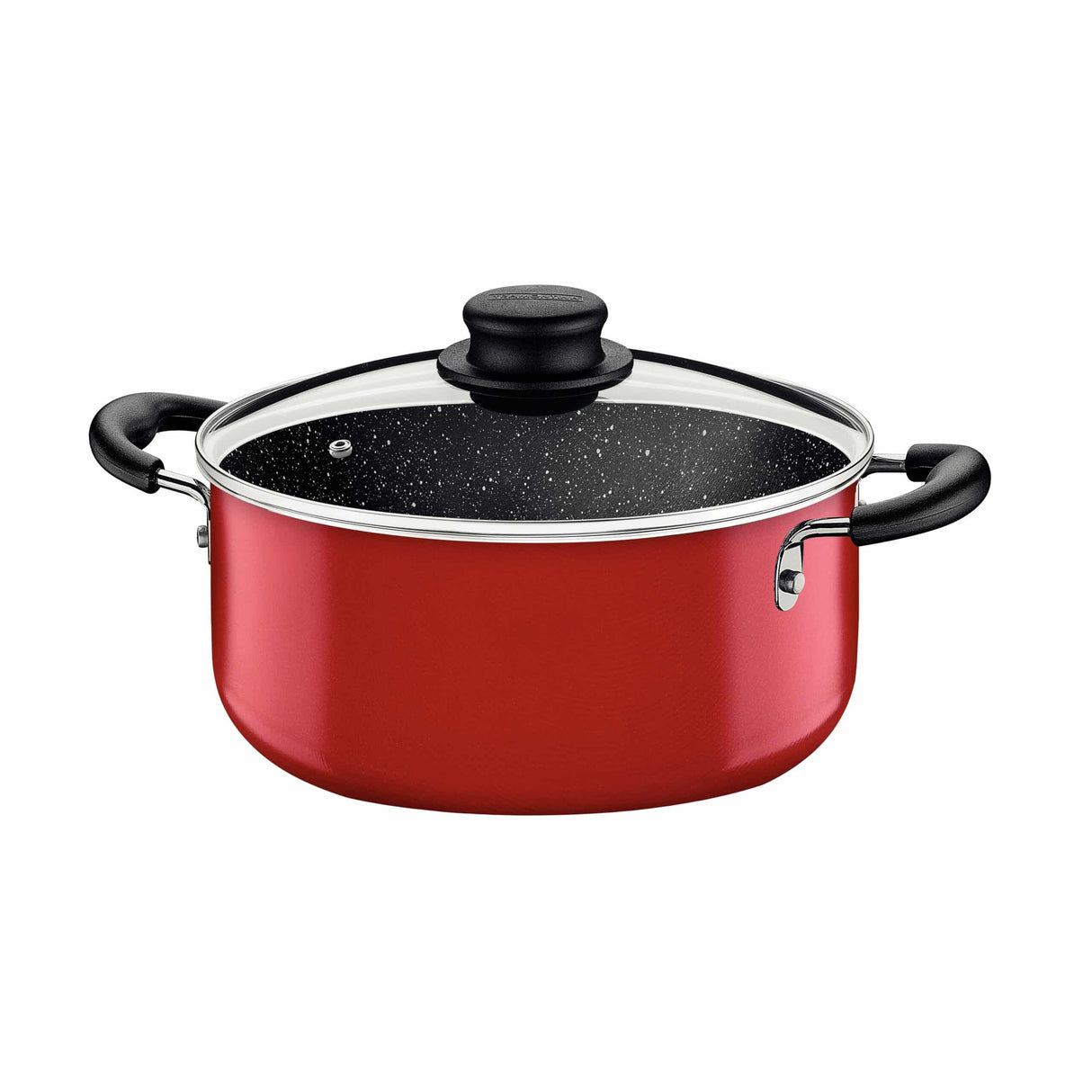 Tramontina 9 Pieces Red Aluminum Cookware Set with Interior and Exterior Starflon Max Nonstick Coating