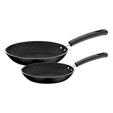 Tramontina Sicília Black Aluminum Frying Pan Set with Interior and Exterior Starflon Excellent Nonstick Coating 2 pieces