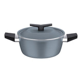 Tramontina Spezia Induction 4-piece Slate Blue Aluminum Cookware set With Interior and Exterior Starflon Excellent