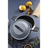 Tramontina Spezia Induction 4-piece Slate Blue Aluminum Cookware set With Interior and Exterior Starflon Excellent