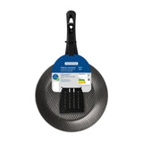 Tramontina Paris Aluminum Frying Pan with Interior and Exterior Starflon Max Lead Nonstick Coating with a Nylon Spatula