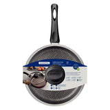 Tramontina Paris Aluminum Straight Frying Pan with Interior and Exterior Starflon Max Lead Nonstick Coating with a Glass Lid, 24 cm 2,0 L
