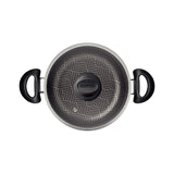 Tramontina Paris Aluminum Casserole with Interior and Exterior Starflon Max Lead Nonstick Coating with a Glass Lid, 20 cm 2,9 L