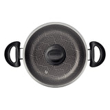 Tramontina Paris Aluminum Casserole with Interior and Exterior Starflon Max Lead Nonstick Coating with a Glass Lid, 26 cm 6,3 L