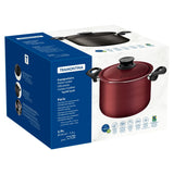 Tramontina Paris Aluminum Pasta Cooker with Interior and Exterior Starflon Max Lead Nonstick Coating with Aluminum Lid, 24 cm 7,3 L