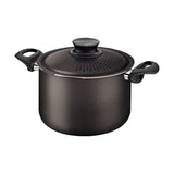 Tramontina Paris Aluminum Pasta Cooker with Interior and Exterior Starflon Max Lead Nonstick Coating with Aluminum Lid, 24 cm 7,3 L