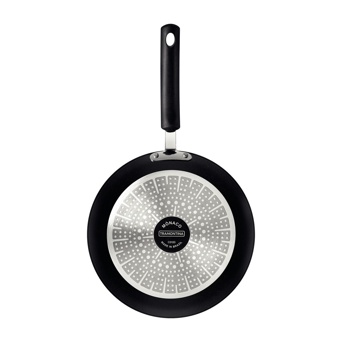 Tramontina Mônaco Induction Aluminum Frying Pan with Black Interior and Exterior Starflon Premium Nonstick Coating, 20 cm, 1 L