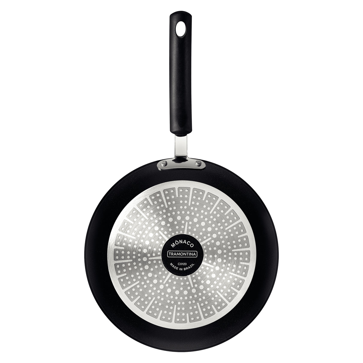 Tramontina Mônaco Induction Aluminum Frying Pan with Black Interior and Exterior Starflon Premium Nonstick Coating, 26 cm, 2 L