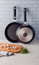 Tramontina Mônaco Induction Aluminum Frying Pan with Black Interior and Exterior Starflon Premium Nonstick Coating, 26 cm, 2 L