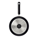 Tramontina Mônaco Induction Aluminum Deep Frying Pan with Black Interior and Exterior Starflon Premium Nonstick Coating, 24 cm, 2.7 L
