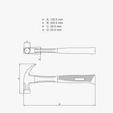 Tramontina 16oz Claw Hammer with Polished Fiberglass Handle