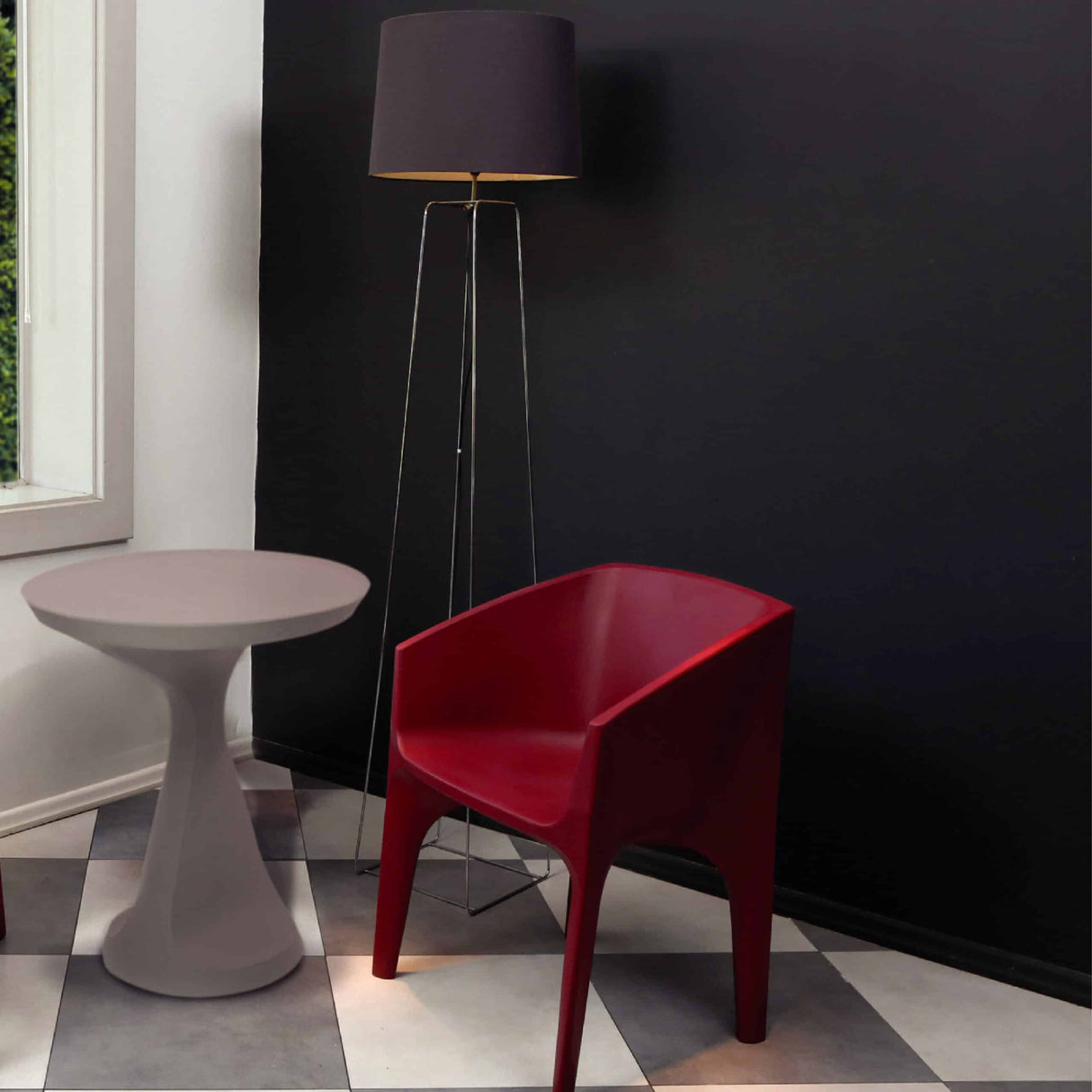 Paco Chair eco-Green in Maroon color