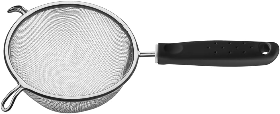 Tramontina Utilità 17 cm Stainless-Steel Sieve with Black Polypropylene Handle