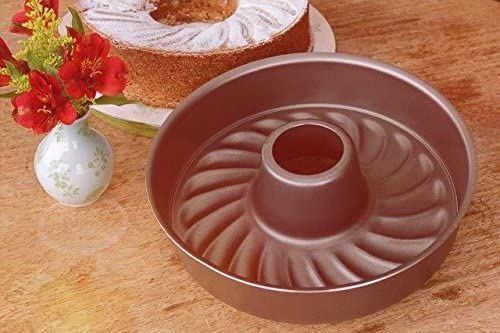Tramontina Brasil 26cm Graphite Aluminum Cake Pan with Removable Bottom and Starflon Max PFOA Free Nonstick Coating