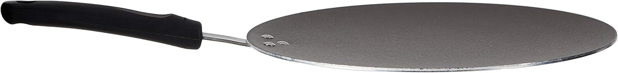 Tramontina Napoli 30cm Black Aluminum Nonstick Flat Tawa – Even Heat, Durable, Easy to Clean