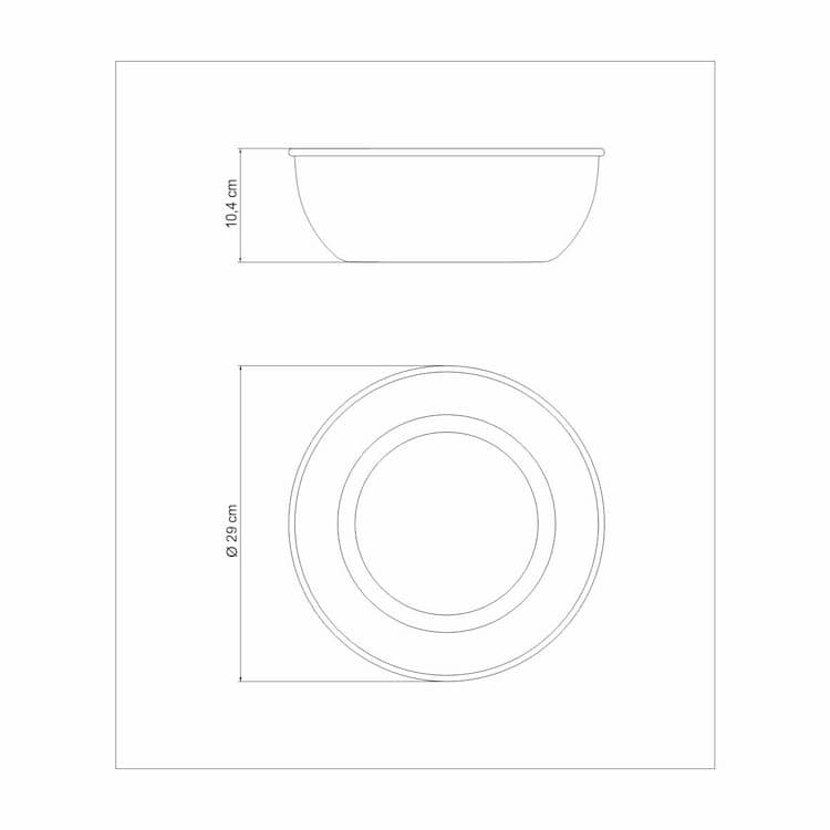 Tramontina Freezinox 28cm 5.8L Round Stainless Steel Mixing Bowl Matte Finish
