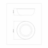 Tramontina Freezinox 28cm 5.8L Round Stainless Steel Mixing Bowl Matte Finish