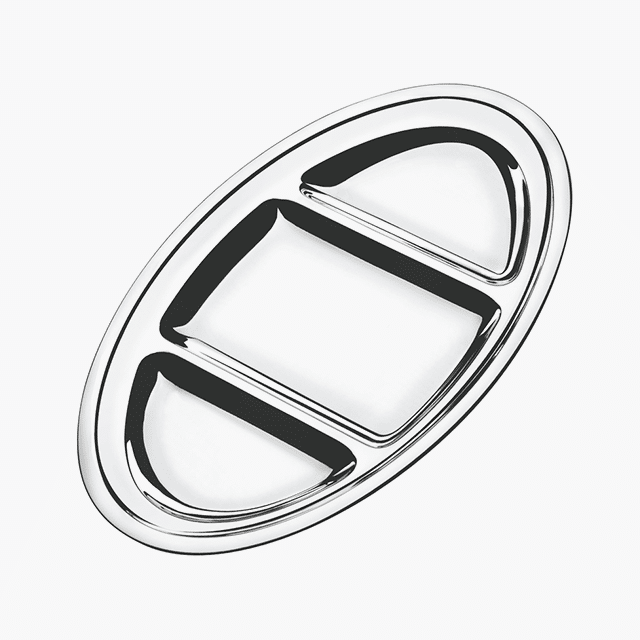 Triple Compartment Dish Service