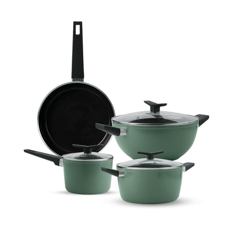 Tramontina Aura 7-Pieces Non-Stick Cookware Set – Sea Green