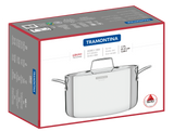 Tramontina Grano 24 cm 5,8 L stainless steel deep casserole dish with tri-ply body, lid and handles