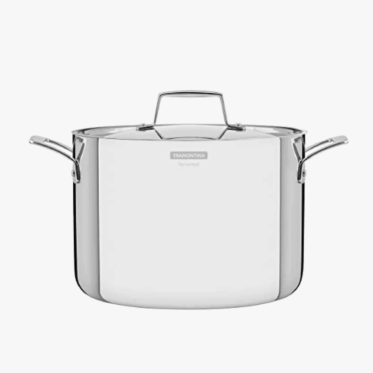 Grano 24 cm 7.7 L stainless steel stock pot with tri-ply body, lid and handles