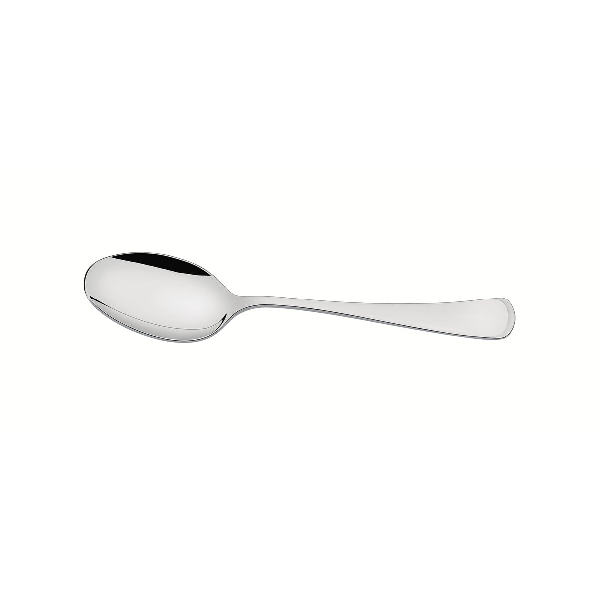 Tramontina Mônaco stainless steel tablespoon with mirror finish and relief detailing on the handle