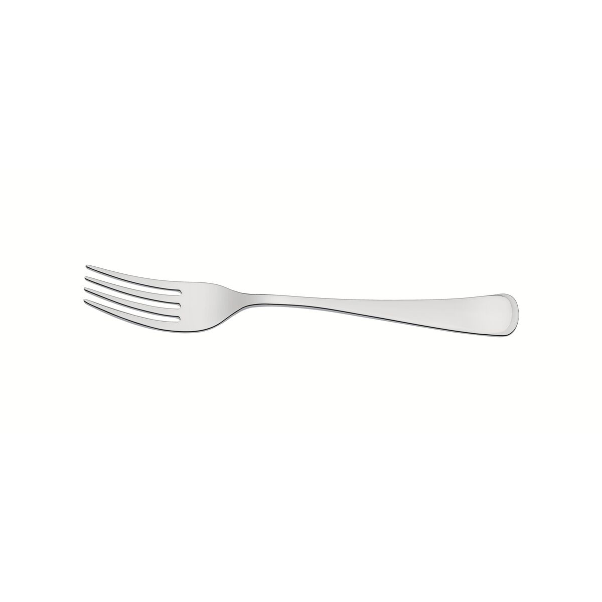 Tramontina Mônaco stainless steel dinner fork with mirror finish and detailing on the handle